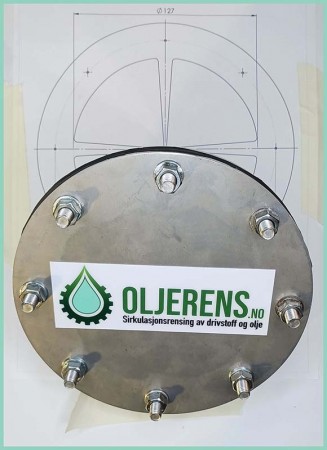 Ettermontert inspeksjonsluke 127 mm.