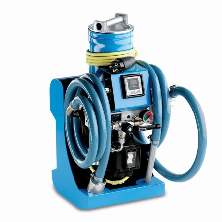 Mobilt filteraggregat for partikkelrensing av hydraulikkoljer.